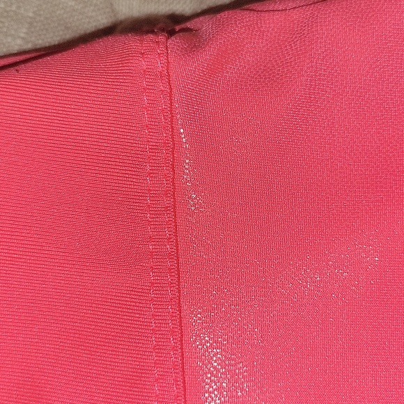 Lucky in Love pink skirt wet Scalloped Women MEDIUM tennis Skort coral shimmer - Picture 6 of 6